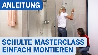 DuschkabinenMontage Schulte MasterClass [upl. by Ishmael]