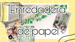 Enredadera de papel crepédecoracion aesthetic 💜Piensa y crea [upl. by Belldas]