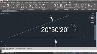 AutoCAD Rotate in Degrees Minutes Seconds [upl. by Ahsiele558]