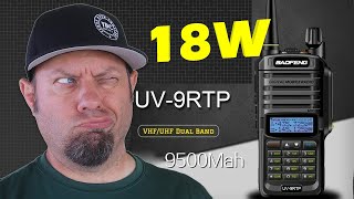 Baofeng UV9R TP 18watt Power Testing  UV9R Plus HT [upl. by Hachmin]