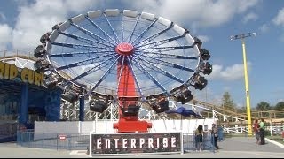 Enterprise Thrill Ride at Fun Spot America Orlando POV [upl. by Rahs443]