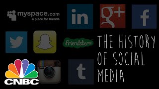 History Of Social Media In 90 seconds  CNBC [upl. by Kciredohr]