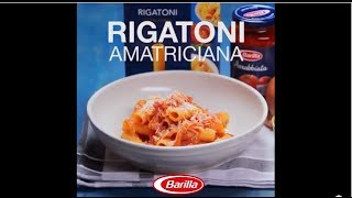 BARILLA EXPRESS SG  Rigatoni Amatriciana [upl. by Araiet]