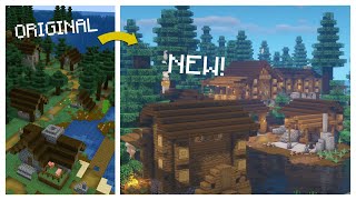 Minecraft How To Remodel A Village Blacksmith [upl. by Anaejer978]