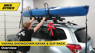 Yakima ShowDown Kayak and SUP Lift Assist Roof Rack Carrier Overview [upl. by Evad116]