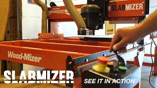 SlabMizer MB200 Slab Flattening Mill in Action  WoodMizer [upl. by Enoed]