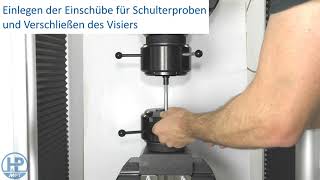 Zugversuch  Schraubenprüfung mit Universalprüfmaschine inspekt 250kN [upl. by Niroc789]