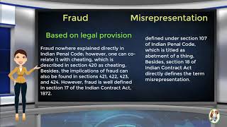 What is Difference Between Fraud amp Misrepresentation [upl. by Lennahc861]