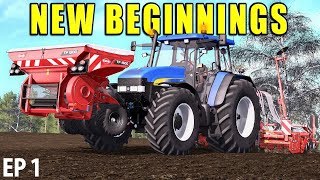 NEW BEGINNINGS  Farming Simulator 17  The Valley The Old Farm  Episode 1 [upl. by Oly]