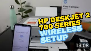 HP Deskjet All In One Printer Learn How To Set Up Connect To WIFI Network [upl. by Gord390]