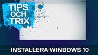 HowTo  Installera Windows 10 [upl. by Nnahtebazile]