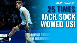 25 Times Jack Sock WOWED Us All 😱 [upl. by Adnalue]