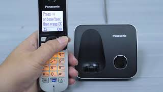 HOW TO REGISTER HANDSET TO BASE UNIT FOR PANASONIC CORDLESS PHONE [upl. by Hairej]