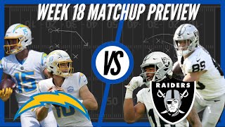 Los Angeles Chargers vs Las Vegas Raiders  Week 18 Preview [upl. by Daley844]