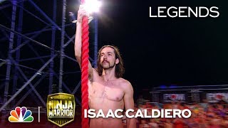 Isaac Caldiero The First and Fastest American to Finish Stage 4  American Ninja Warrior [upl. by Nelra]