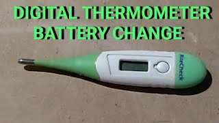 How to change digital thermometer battery quickly [upl. by Burkhardt394]