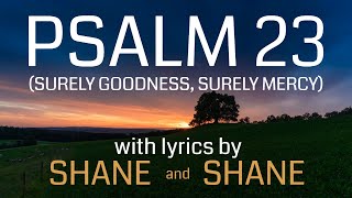 Psalm 23  Surely Goodness Surely Mercy  by Shane amp Shane Lyric Video  Christian Worship Music [upl. by Alberik974]