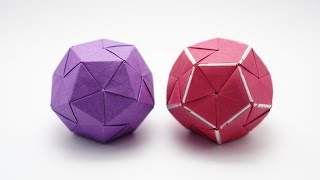 ORIGAMI DODECAHEDRON Jo Nakashima [upl. by Norvall]