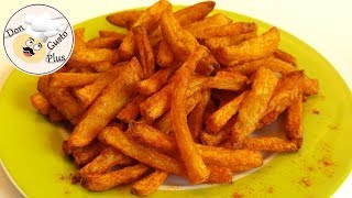 Selbstgemachte Pommes frites 🍟  Heißluftfritteuse Airfryer  Rezept [upl. by Berhley]