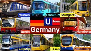 U Bahn Tram  Commuter train in Germany [upl. by Ladnor]