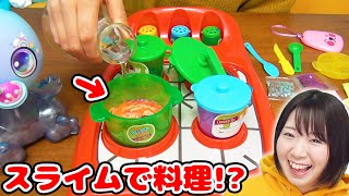 【DIY】スライムクッキング風w キッチン用品でスライムが作れる海外のおもちゃが面白すぎた！！ [upl. by Barr]