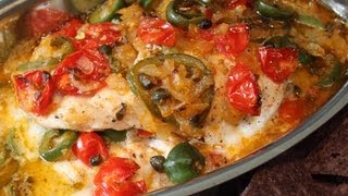 VeracruzStyle Red Snapper Recipe  Easy Baked Fish Veracruz [upl. by Anyek]