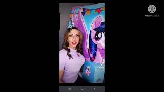 Tara Strong voice actress of Twilight Sparkle sings Airplanes aka the Mordetwi theme song [upl. by Taylor]