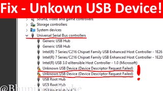 Fix Unknown USB Device Device Descriptor Request Failed pt 2 [upl. by Morez]