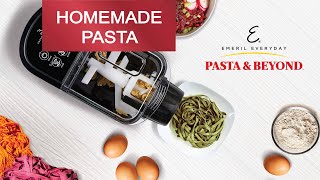 Emeril Lagasse Pasta amp Beyond  Learn How to Make Homemade Pasta DOUBLE Batch Spaghetti [upl. by Aneerhs]