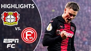 Bayer Leverkusen vs Fortuna Dusseldorf  German Cup Highlights  ESPN FC [upl. by Julieta]