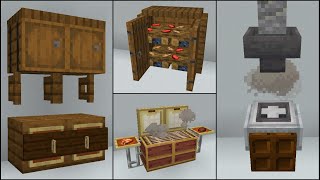 Minecraft 40 Kitchen Build Hacks and Ideas [upl. by Ludly]