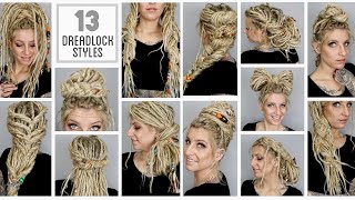 13 Easyish Dreadlock Styles [upl. by Porush112]