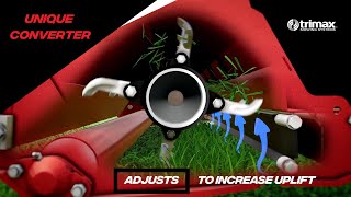 Trimax Unique Converter Flail Mower Feature  Increase Uplift for Fine Grass Cutting [upl. by Giacinta]