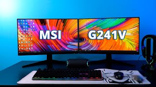 MSI Optix G241V 24 inch Gaming Monitor Review [upl. by Eadnus]