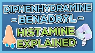 Diphenhydramine BenadrylBanophen Nursing Drug Card Simplified  Pharmacology [upl. by Eaver]