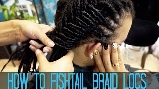 How to do a Fishtail Braid on LOCS [upl. by Noraj]