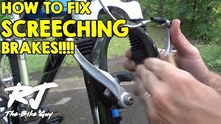 How To Fix Loud Squealing Screeching Bike Brakes [upl. by Primavera]