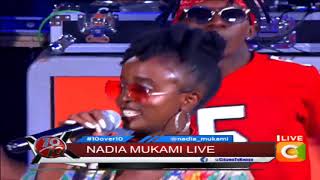 Nadia Mukami performs her New song Live10over10 [upl. by Austine]