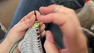 How I knit LeverIrish Cottage StyleFast Knitting [upl. by Ebsen]