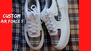 Nike Air Force 1 Custom  Plaid Af1 EASY 2025 [upl. by Aniteb]