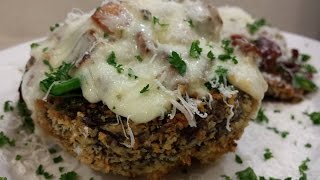 STUFFED PORTOBELLO MUSHROOMS AIR FRYER [upl. by Joey]