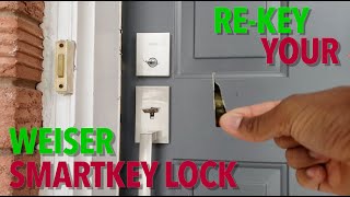 Weiser  ReKey a Smartkey lock  Tutorial [upl. by Artied]