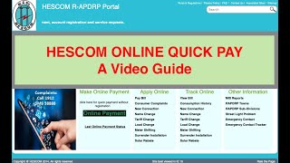 HESCOM Quick Pay  Pay Hubli Electricity Bill Online Without Login RAPDRP site Urban Customers [upl. by Tnahsin]