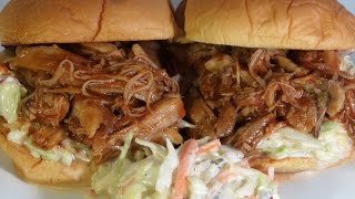 BBQ Pulled Chicken Sandwiches Recipe  No Slow Cooker [upl. by Bal]