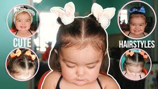 Cute and Easy Toddler Hairstyles  6 hairstyles [upl. by Hsreh43]