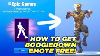 How To Get The BOOGIE DOWN Emote for FREE in FORTNITE [upl. by Avehsile]