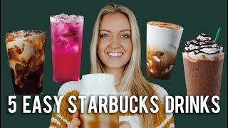 5 Iced Starbucks Drinks You Can Make at HOME [upl. by Olympie]