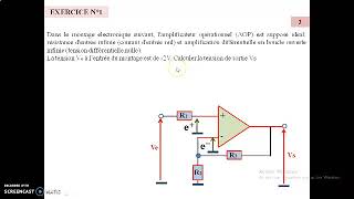 Exercices amplificateurs opérationnels [upl. by Sirdna456]