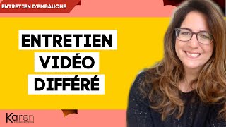 ENTRETIEN VIDÉO DIFFÉRÉ  exemples et conseils pour le réussir [upl. by Leandre680]