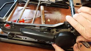 Mercedes sprinter 906 Seat adjuster handle removal [upl. by Av618]